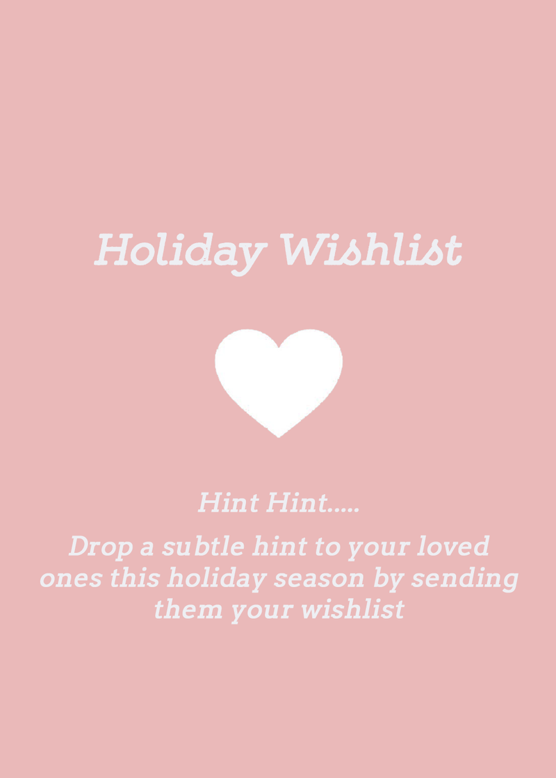 Holiday Wishlist