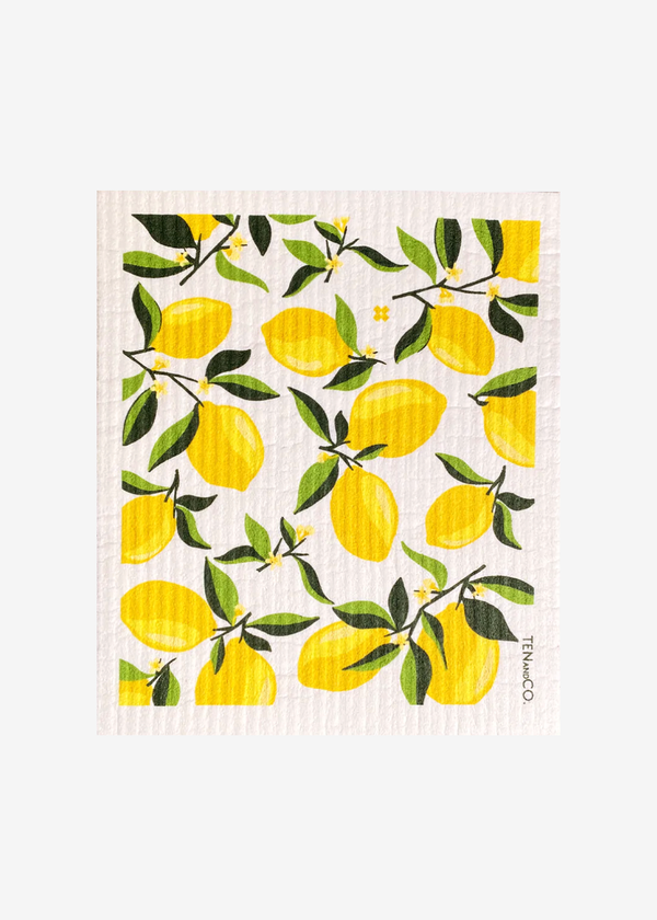 Ten & Co Lemon Blossom Sponge Cloth