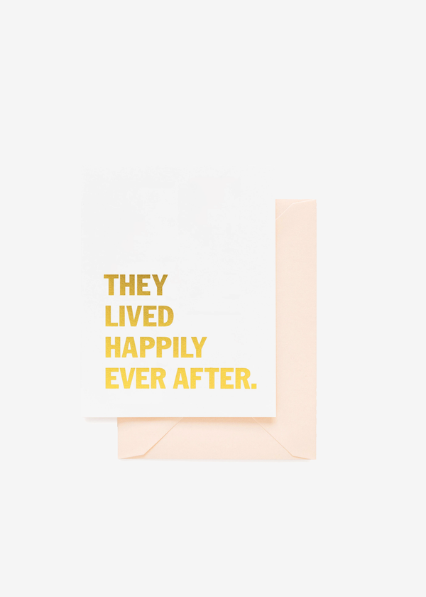 Sugar Paper Lived Happily Ever After Card