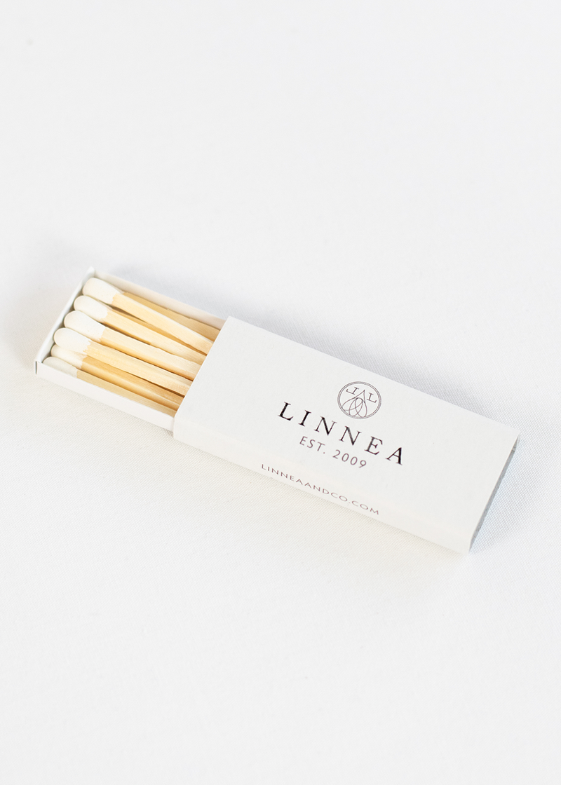 Linnea's Lights Belgian Linen Double Wick Candle