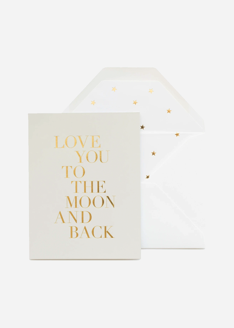 Sugar Paper Love You To The Moon Card
