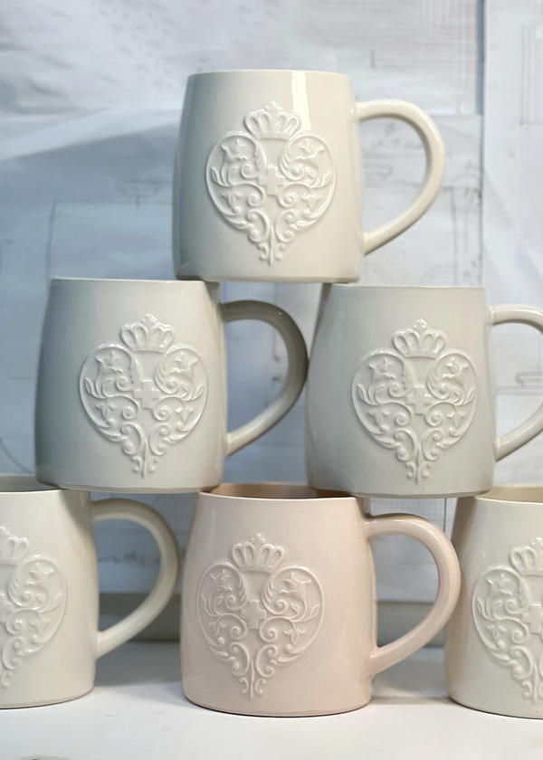 Russell Hackney Ceramics Faith, Hope & Love Mug