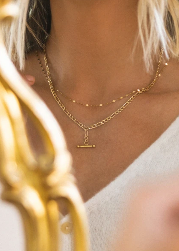 Leah Alexandra Shimmer Necklace| 10k Gold