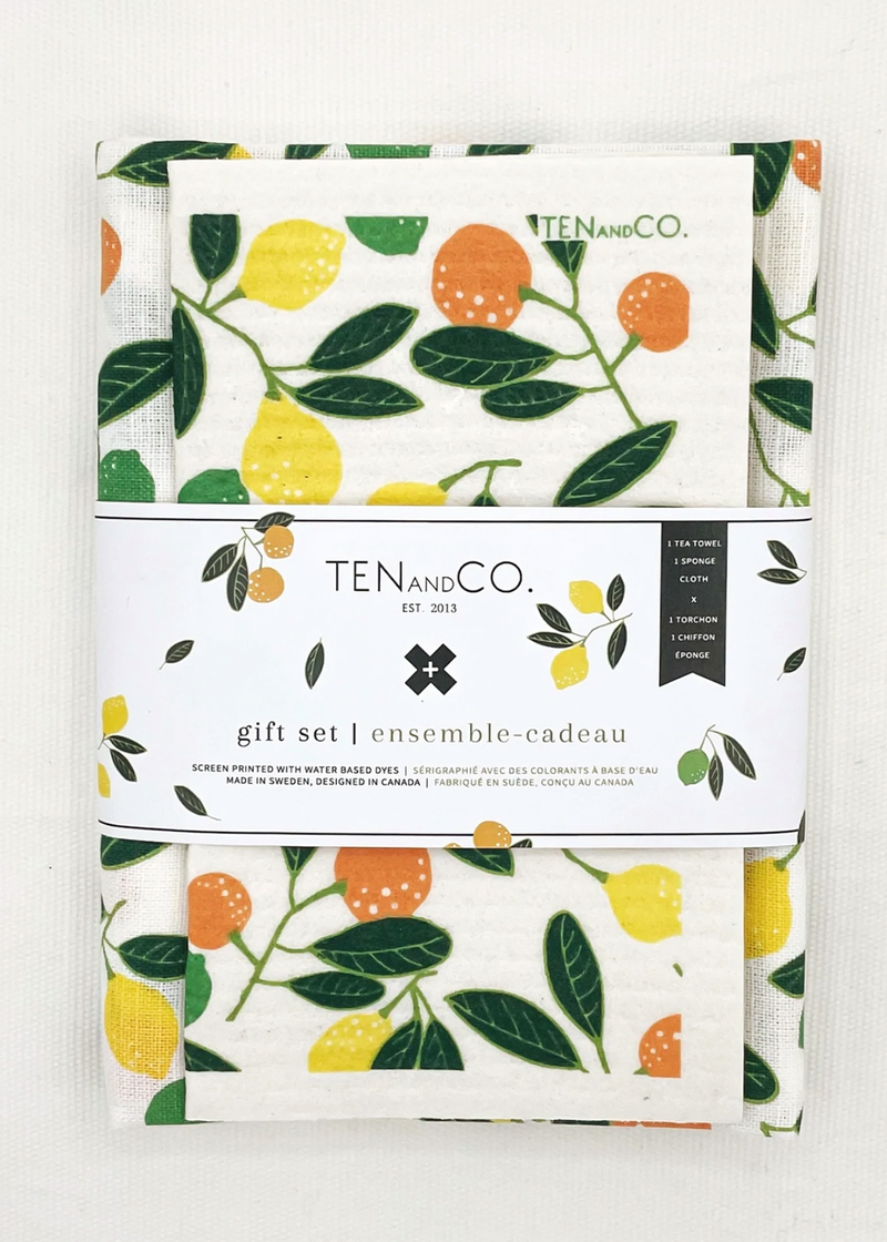 Ten and Co. Mixed Citrus Cloth Gift Set