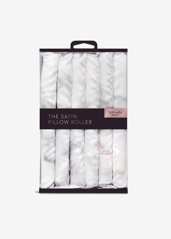 Kitsch Satin Heatless Rollers | Soft Marble
