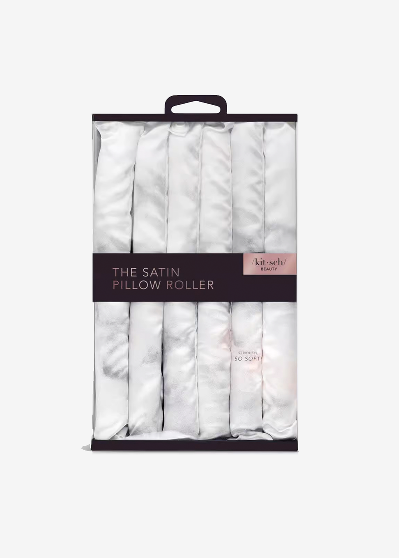 Kitsch Satin Heatless Rollers | Soft Marble