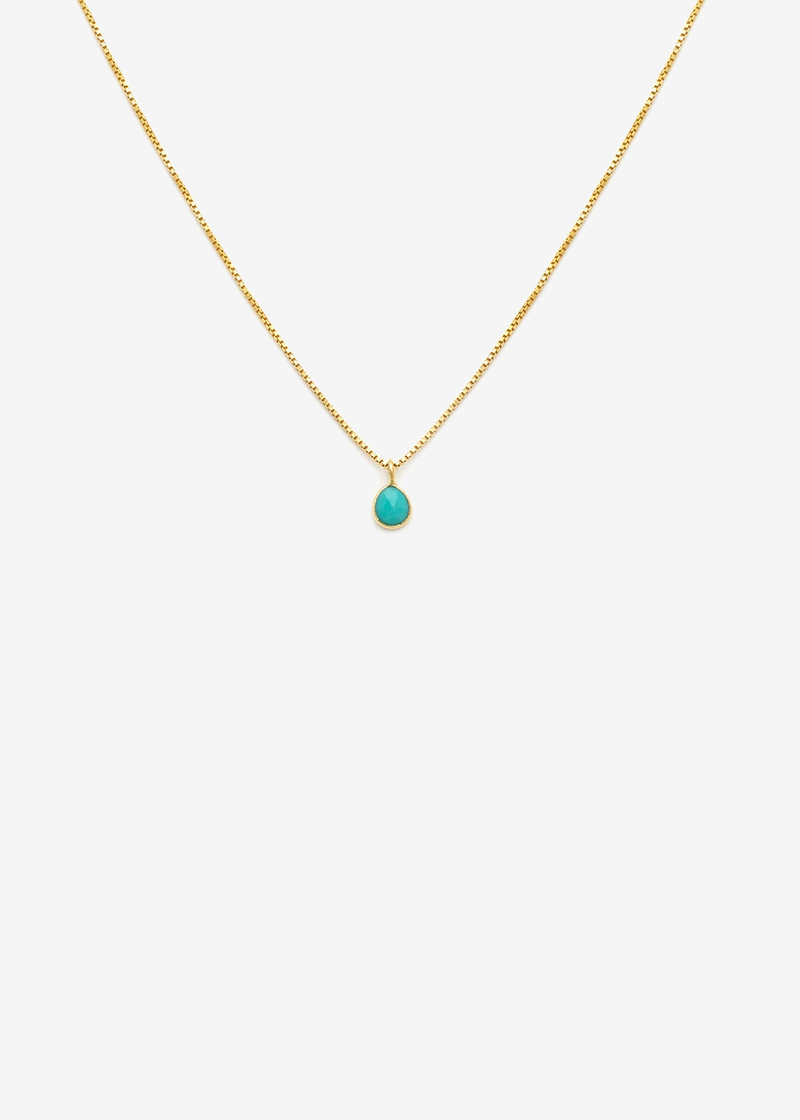 Leah Alexandra Sofia Slice Necklace | Turquoise