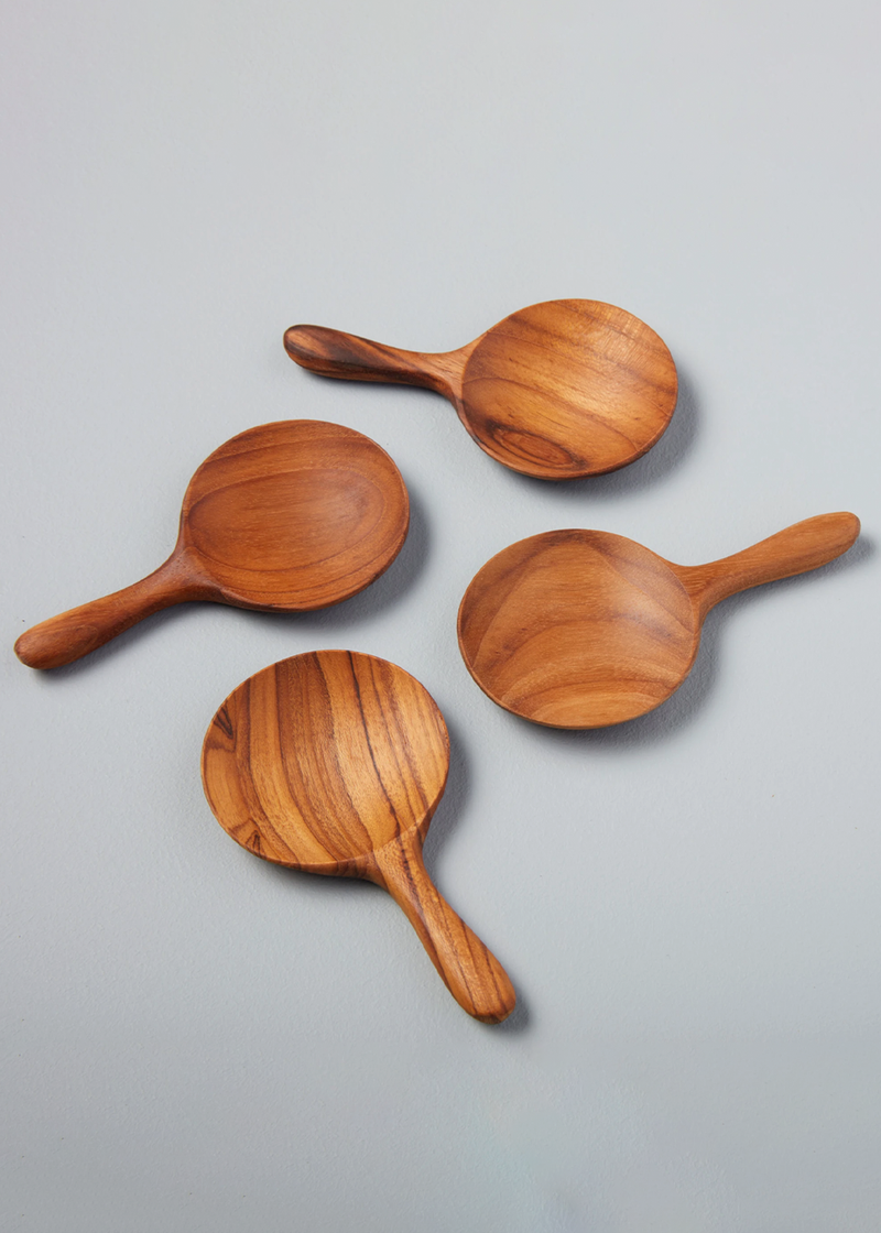 Be Home Teak Round Spoon Small