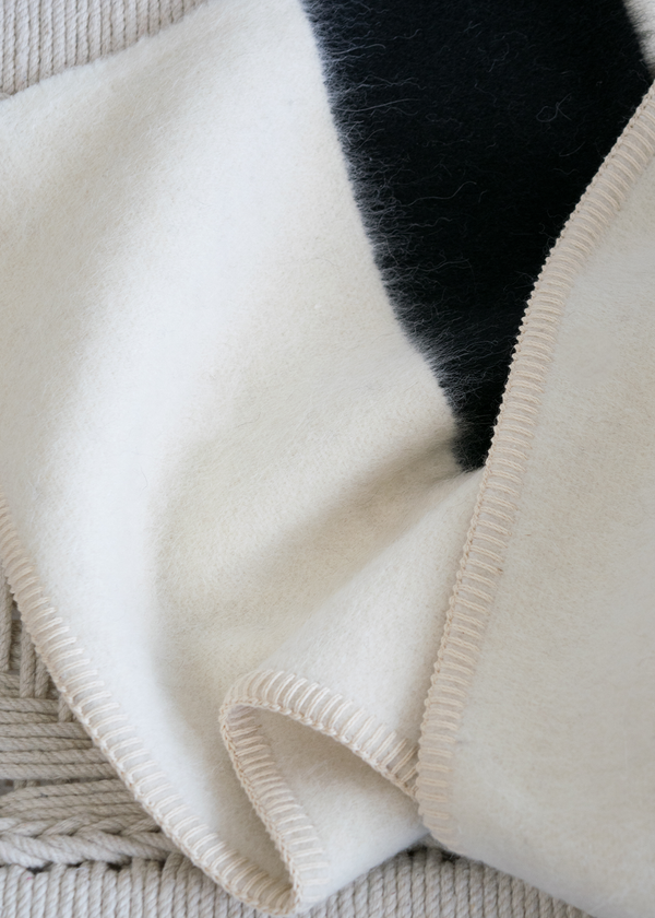 Blacksaw Siempre Speakeasy Recycled Blanket Ivory Stripe