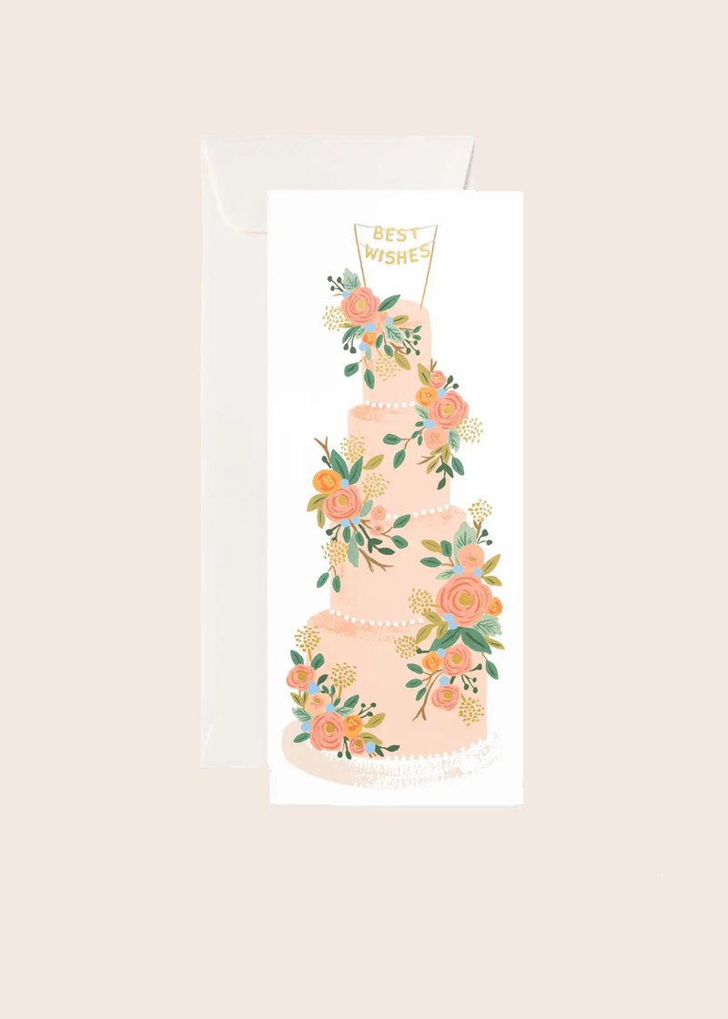 Tall Wedding Cake No. 10 Card